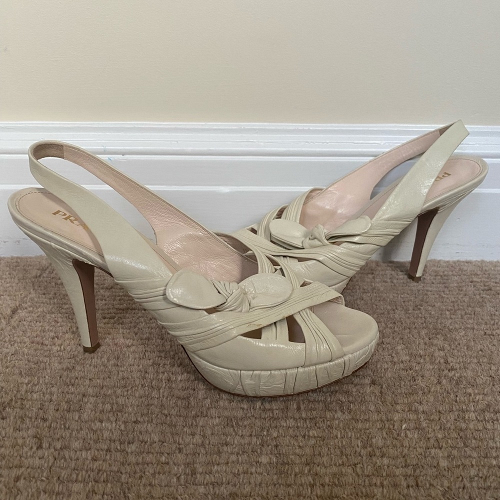 Prada platform heels